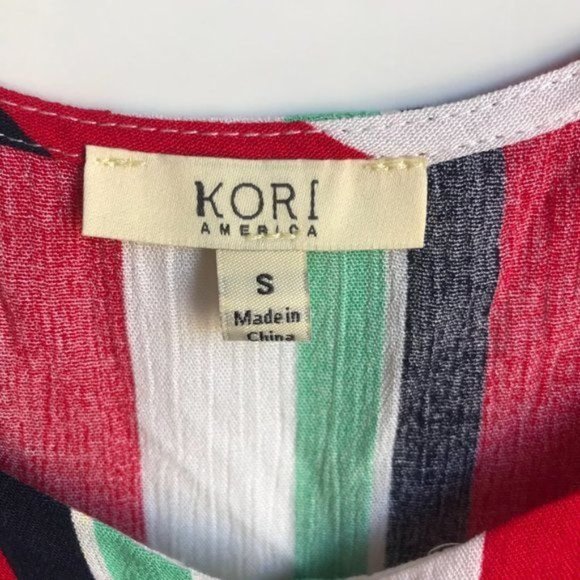 Kori America Striped Tank -  Size Small - Picture 4 of 5